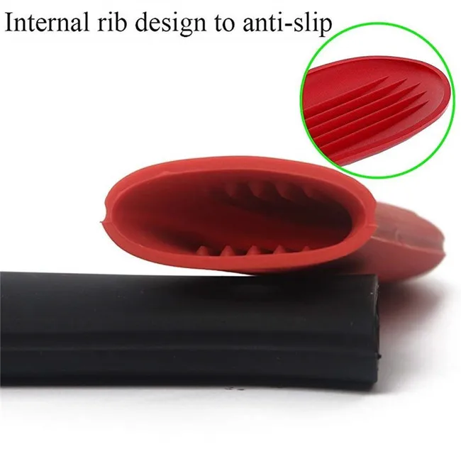 
3PCS Silicone Pot Handle Cover Set for Cast Iron Skillets Pans Frying Pans & Griddles Metal and Aluminum Cookware Handles 