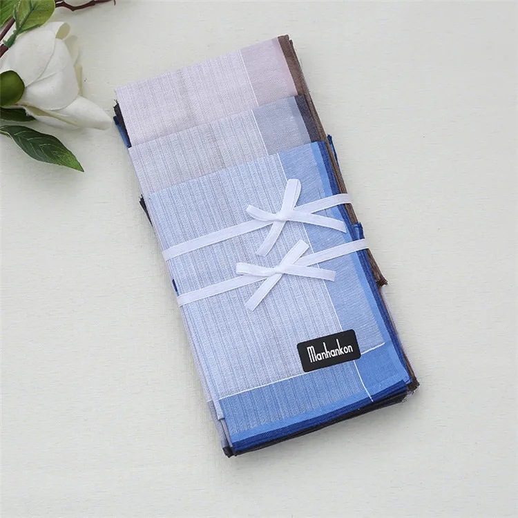 
Good style new design personalized soft cotton hanky square handkerchief 