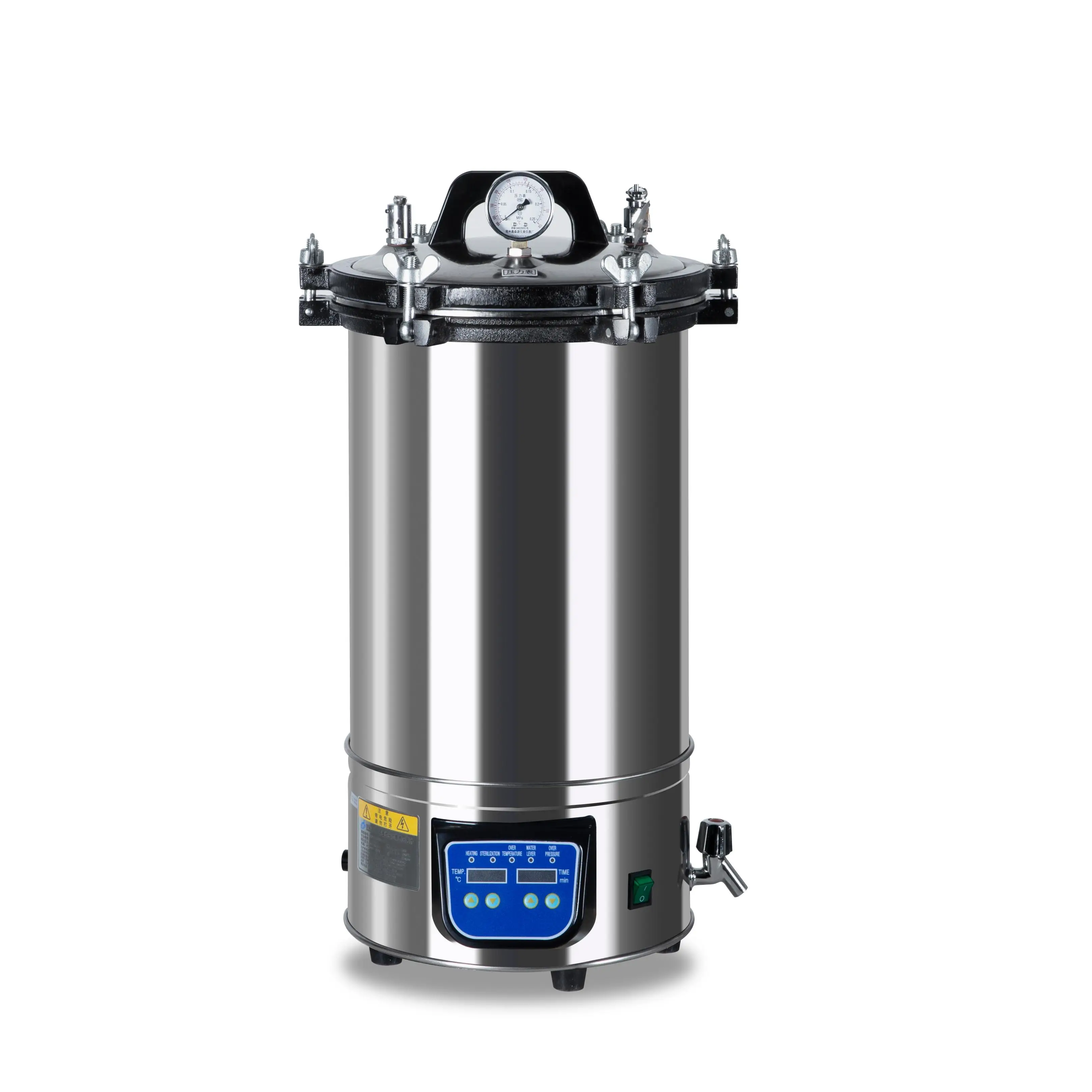Electric Heating Type Portable Pressure Steam Sterilizer 18L 24L Digital Display Steam Sterilizer Autoclave Steam Sterilizer