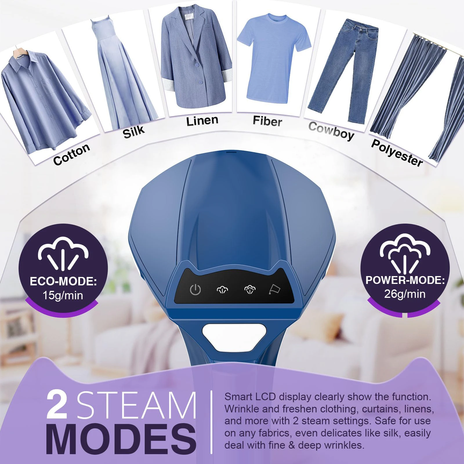 Premium High Grade  Garment Steamer Suitable For Flat and Hanging Iron with Anti Overflow Design