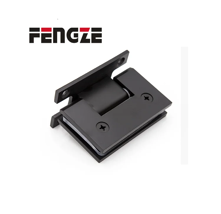 Manufacturer High Quality Brass 90 degree H Back Shower Door Pivot Clamp Glass Door Hinge Glass Clamp