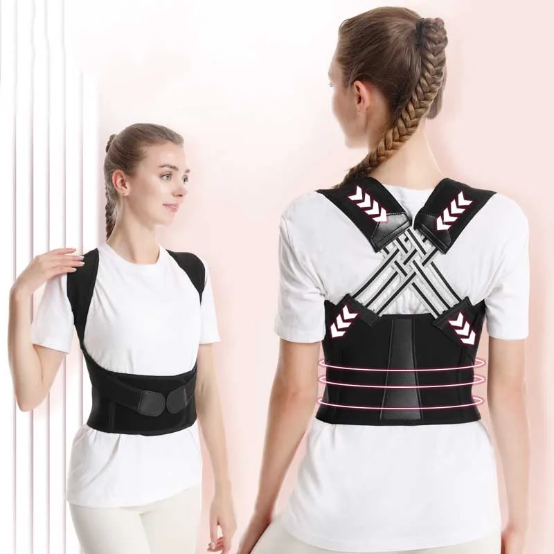 S-3XL Updated Back Posture Brace Sitting Humpback Adjustable Women Men Posture Corrector