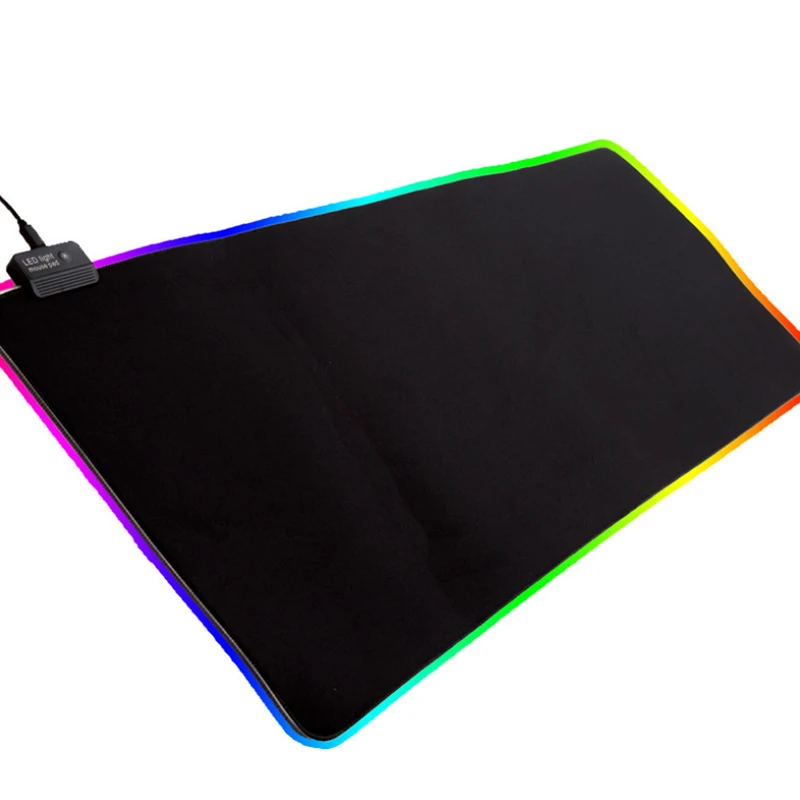  Игровой коврик для мыши RGB Мягкий Нескользящий Коврик с резиновой основой ноутбуков ПК