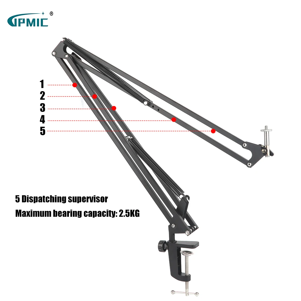 desktop universal NB39 microphone bracket folding telescopic metal cantilever microphone camera live arm stand