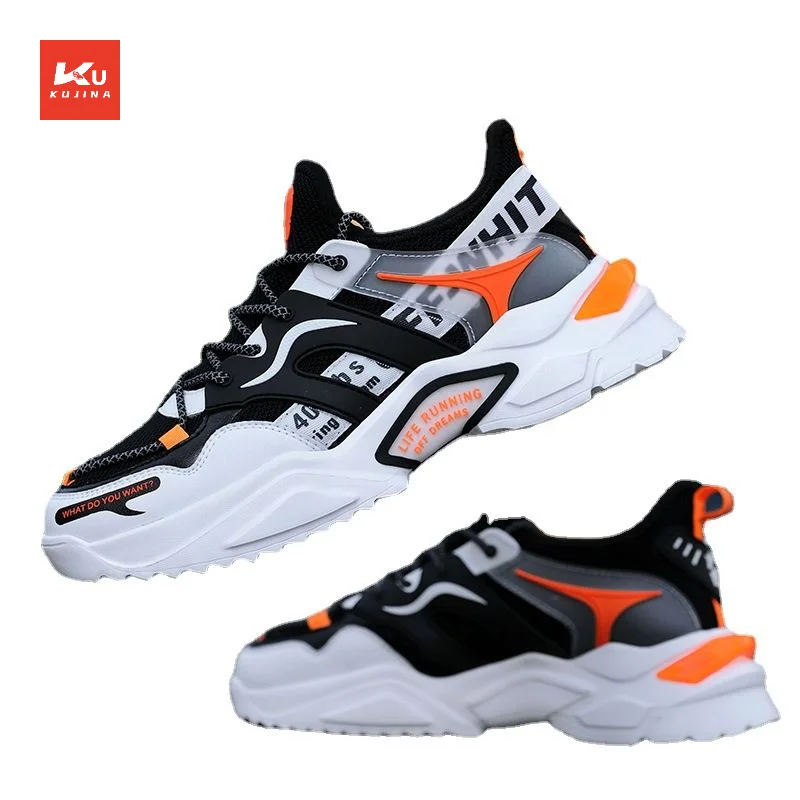 New design fashion luminous lace up male running chaussures sneakers walking style sports shoes men chaussures pour hommes