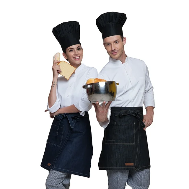 High Quality Custom Logo Fashion Uniformes De Restaurante y Bar White Chef Cook Uniform For Cafe Hotel Catering Kitchen