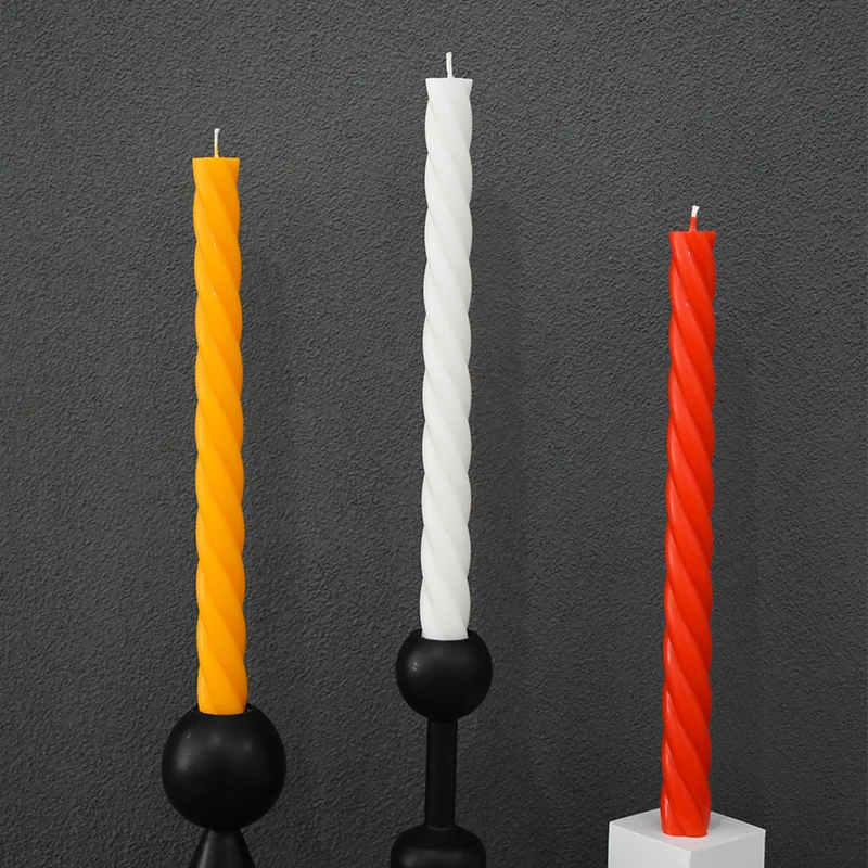 Two color Soy Wax Decorative Aroma Drippless Long Frameless White Scented Taper Candles Sets Wholesale Tapered Candle Suppliers