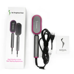 Профессиональный Анионный выпрямитель для волос, расческа для длинных гребней, не снимается