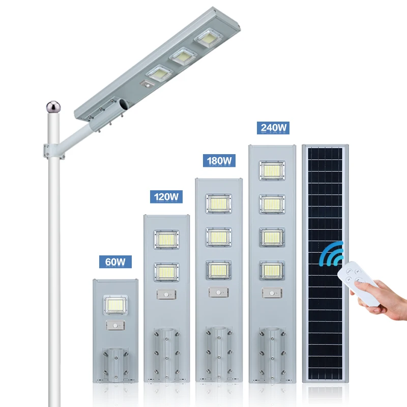  ALLTOP Bridgelux High Brightness Outdoor Ip65 Waterproof 60w 120w 160w 180w All In One Solar LED