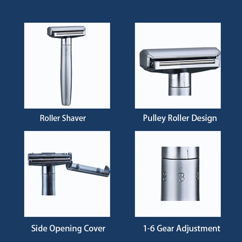 Spolo  High-Quality Shaving Razor Zinc Alloy Safety Razor Adjustable Sharpness Shaver For Men Beard Care