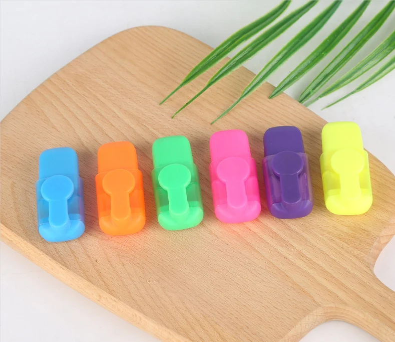 Customized Office School Erasable Highlighters 6 In 1 Scented Highlighter Pen with Box