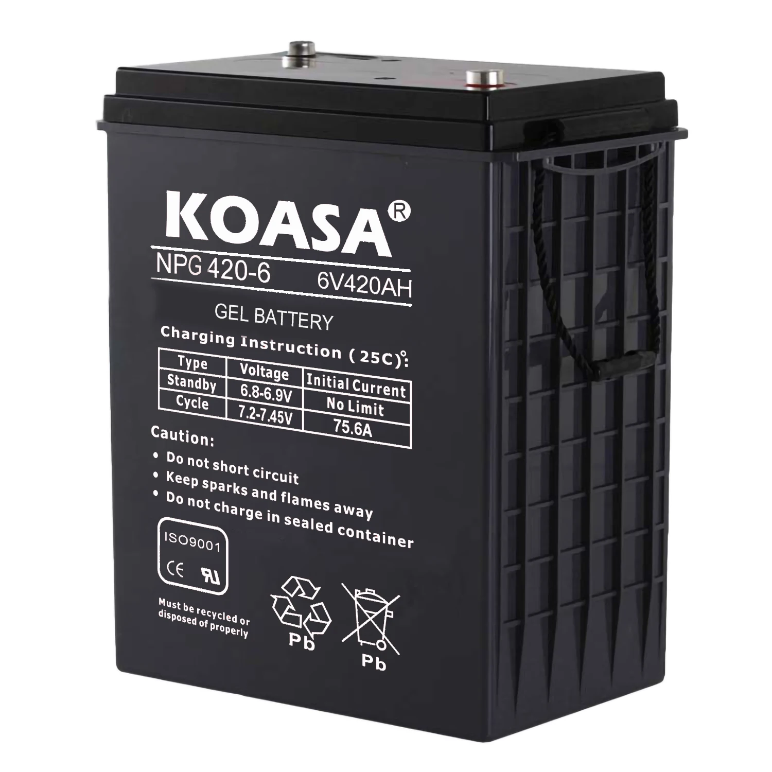 KOASA Affordable NPG420-6 6V Sealed VRLA battery Solar Lead Acid Battery