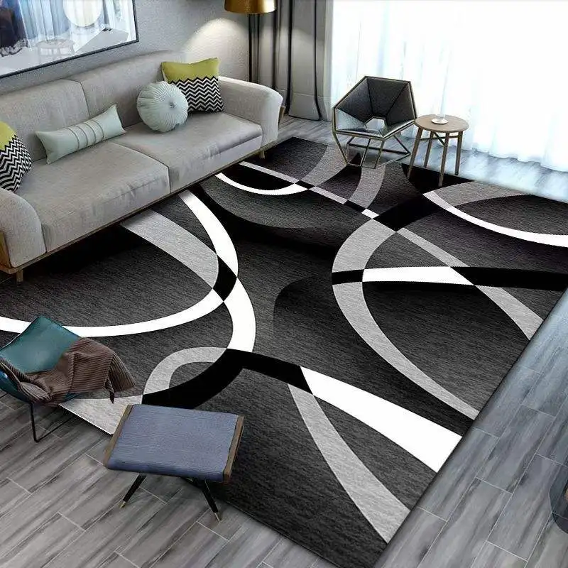 Custom Nordic geometry center luxurious carpet living room carpets and rugs rectangular area rug bedroom bedside floor ma