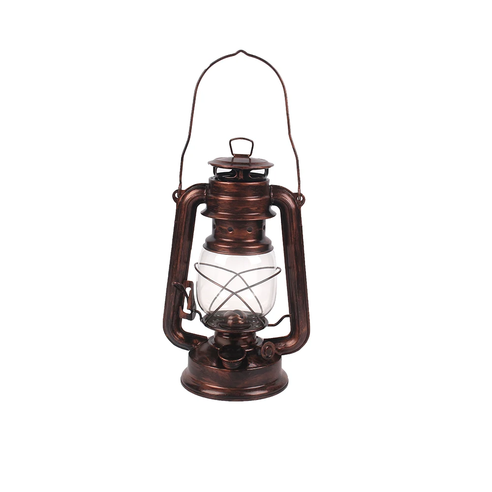 Good Quality Outdoor Portable Decorative Kerosene Lantern With Metal Handle led light decoration flame lanterns