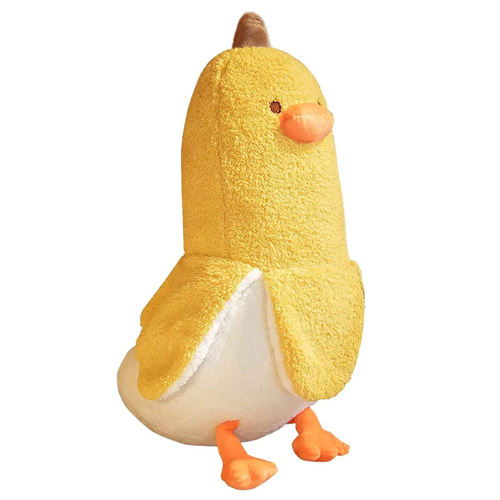 2024 New Creative Funny Kids Soft Banana Duck Stuffed Animal Plush Toy Baby Cute Cartoon Sleeping Pillow Toy