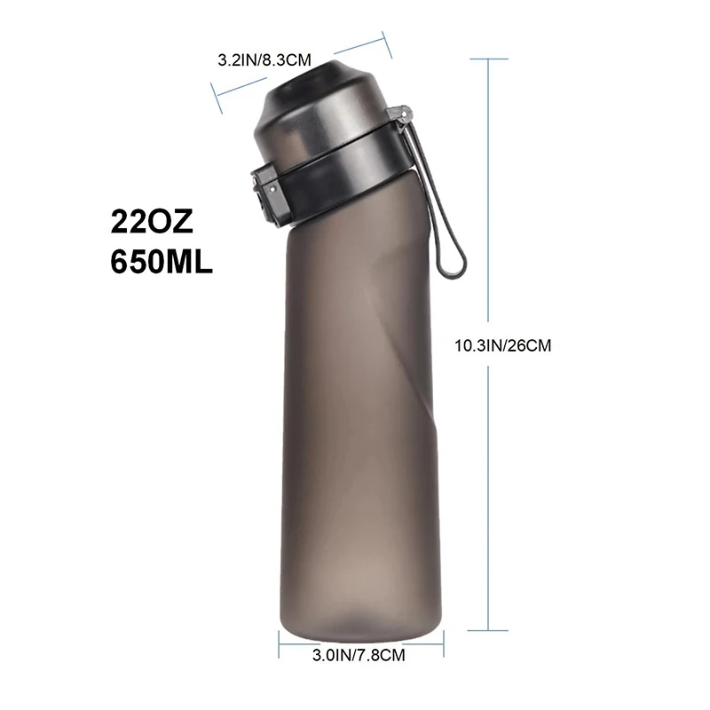 The hottest young people  650 ml Flavoured air outdoor drink Tritan Scent water bottle with flavour pods No reviews yet 250 sold