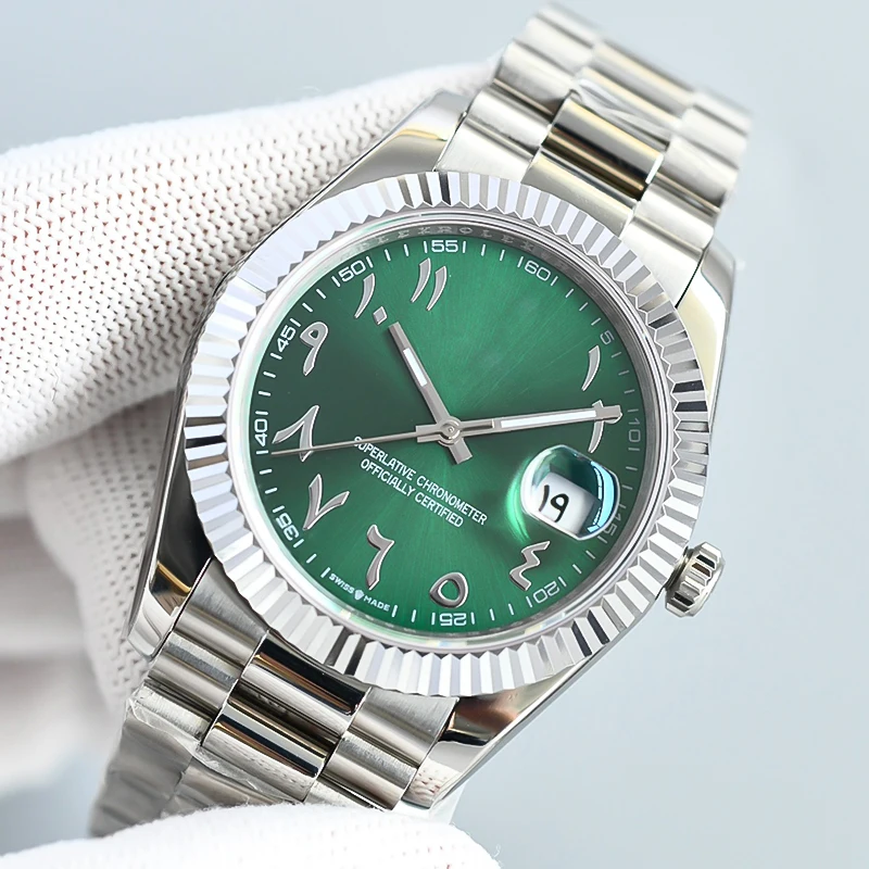 Middle eastern Islamic large numbers Arabic Numeral Dial mens wrist Watches with arabic numbers