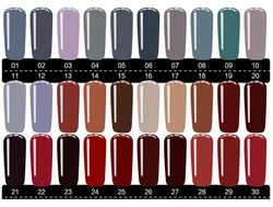 Top Selling Nail Polish 30 colors Special Nail Painting Magnetic Custom 15ml Nail Polish Glass Bottle  UV Charm Gel