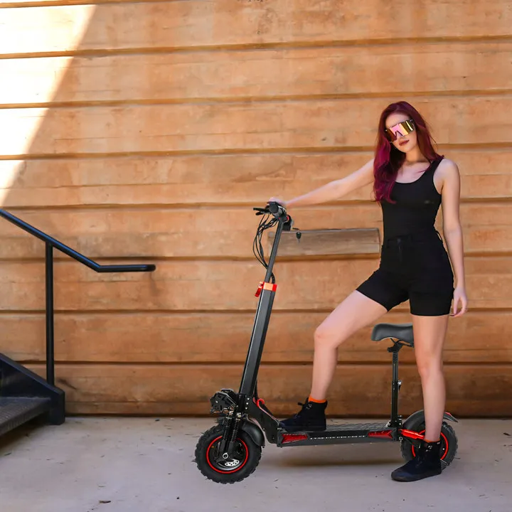 US 800W High-Speed Motor Electric Scooter with Foldable Seats 49km/h Max Speed 10 Inch Tire 65km Range 150kg Max Load at 49km/h
