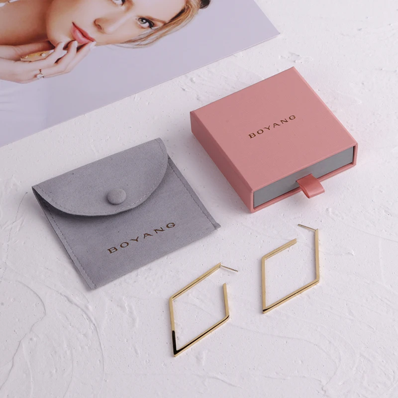 Custom logo Luxury Printed High Quality Clear Chain Box Jewelry Storage Packaging Necklace Gift Box