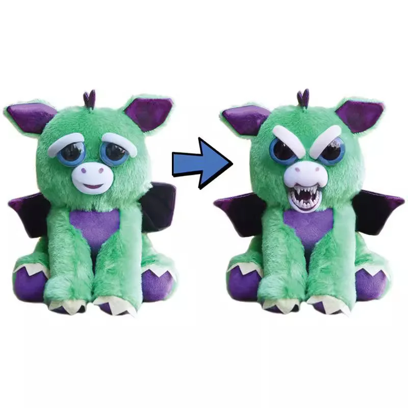 Wholesale  Cute Unicorn Panda Rabbit Halloween Plush Toys Cartoon Anime Changing Pets Doll Contrast