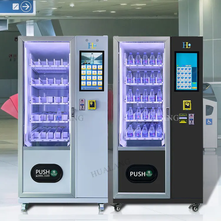 New Trend Soda Snack Vending Machine Maquinas Expendedoras Drink Vending Machine With Refrigerator