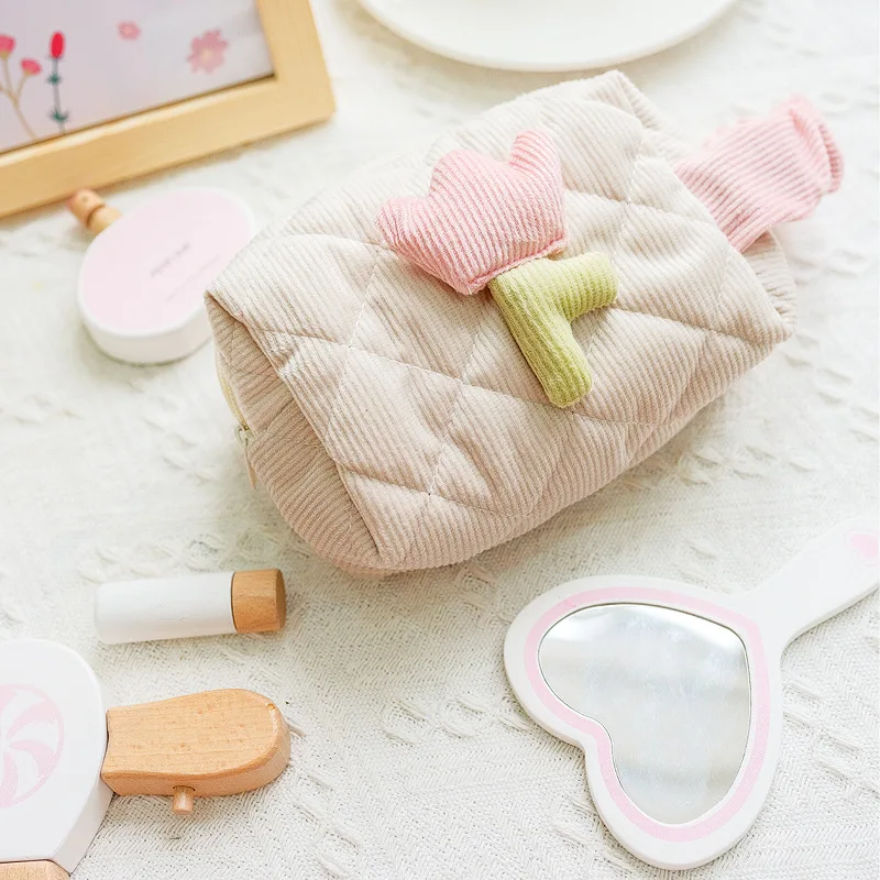 2024 new style simulate wooden dressing table toy set children puzzle princess girl makeup birthday gift toys