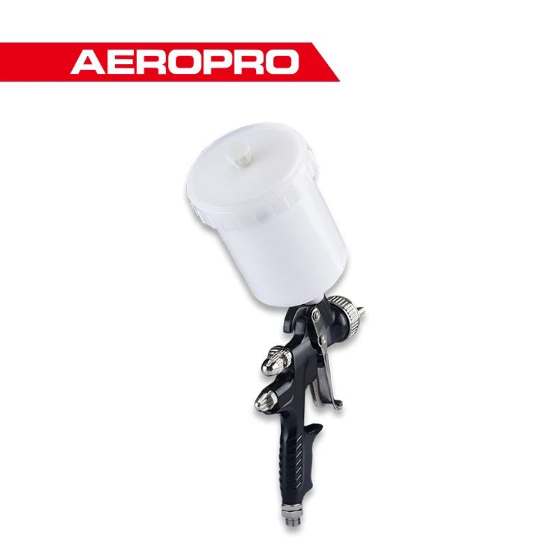 AEROPRO A604 HVLP Gravity Feed Air Spray Gun 1.3mm Nozzle Size 600cc Aluminum Cup Air Powered Auto Paint Spray Gun