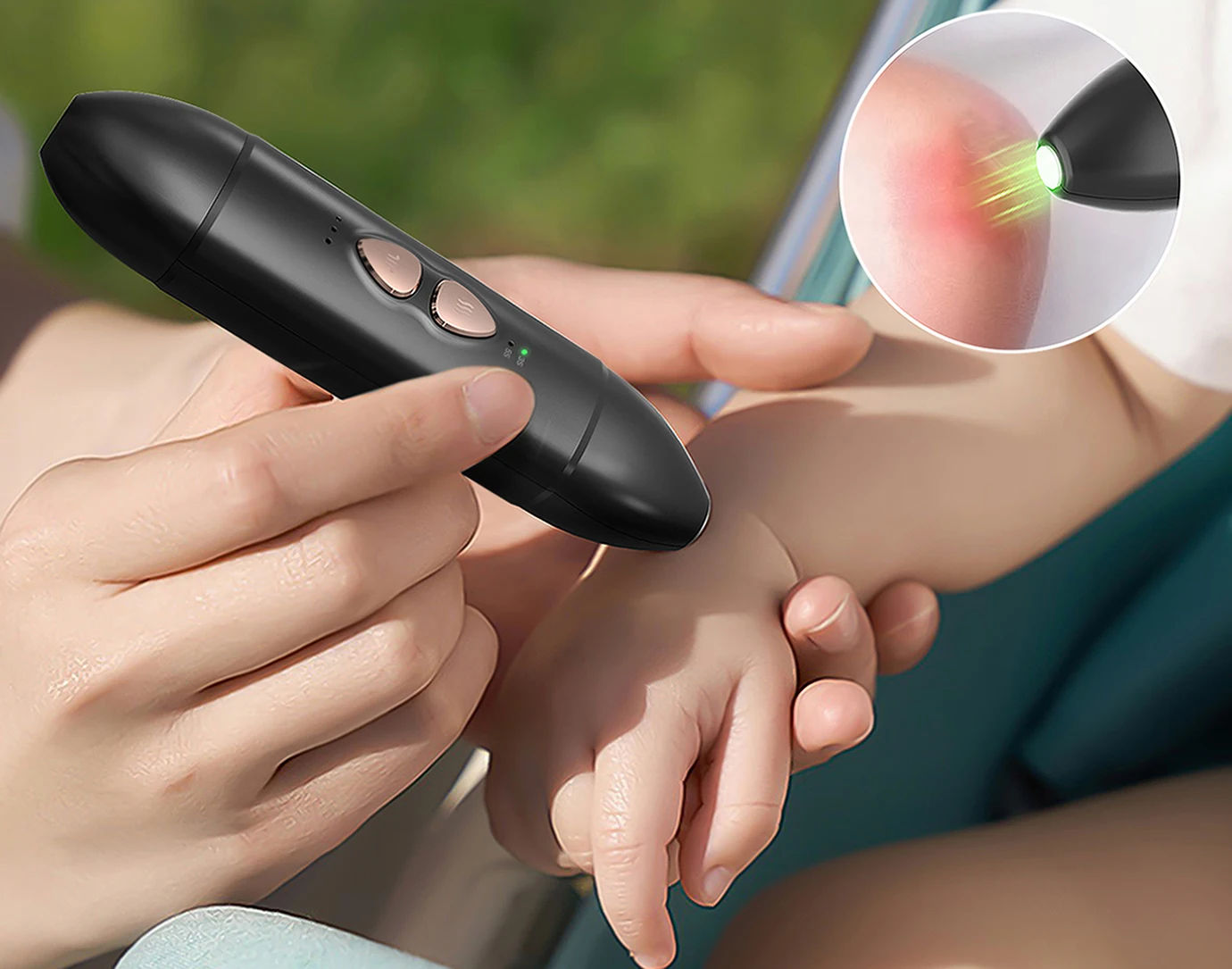 New 2 in 1 Insect Bite Healer Bite  and Sucker Non-Irritating Physical Away Pen Stops Itching Bug Mosquito Bites Relief