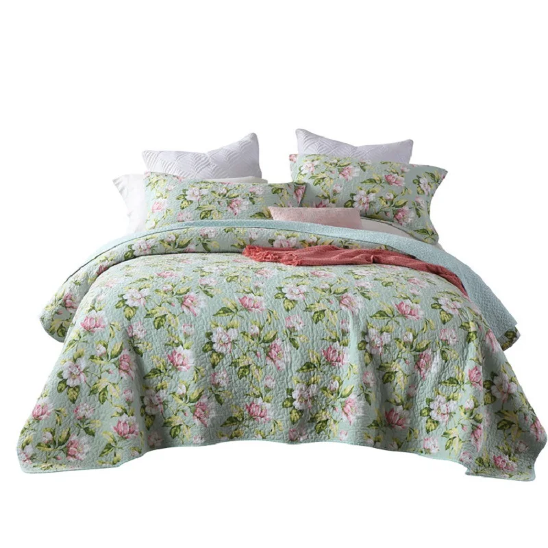 Китайские домашние и гостиничные летние стеганые покрывала для кровати, 100% хлопок, поставщик стеганых покрывал для кровати из полиэстера