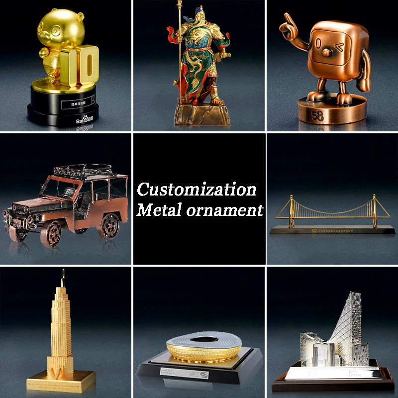 Wholesale Dwarf Zinc Alloy Souvenir Gift Metal Figurine Eiffel Tower Figurines Desk Ornament