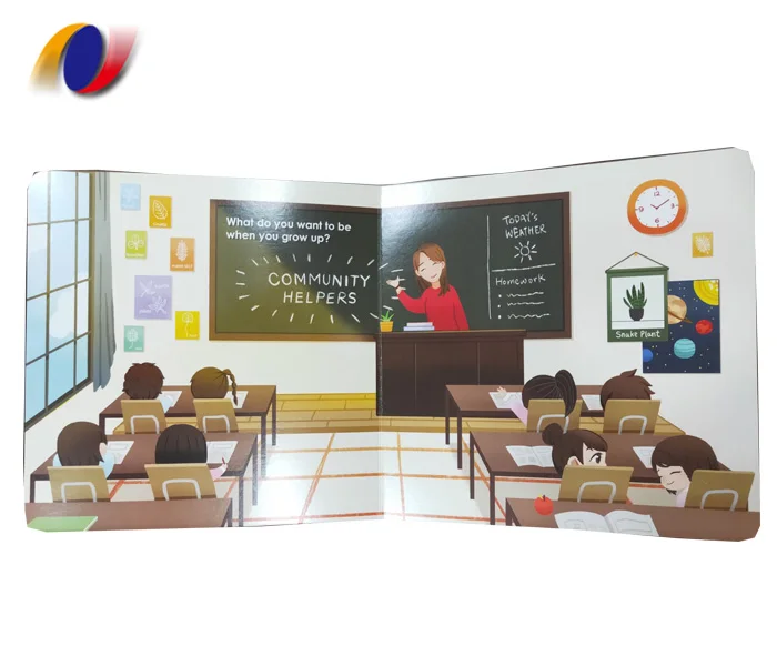 Custom Books On Demand Kids Book Printing Children Thick Paper Journal Printing board book