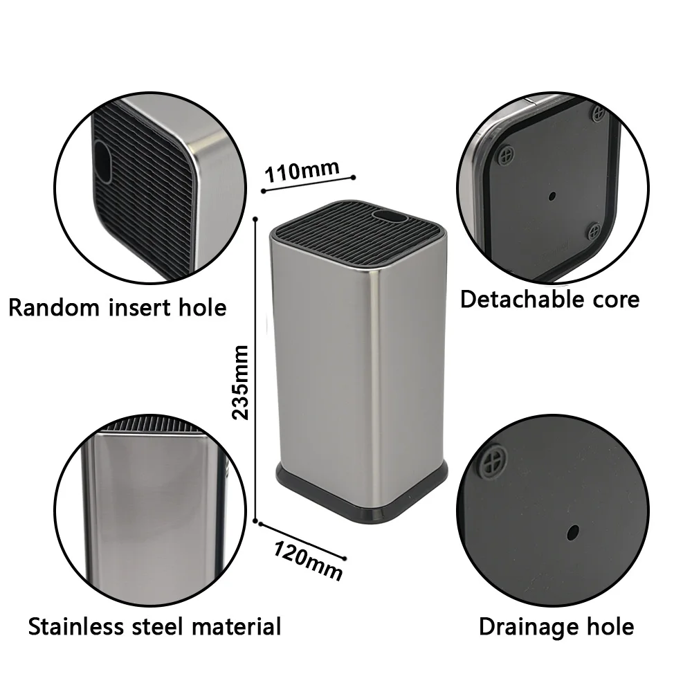 Лучшие продажи многофункциональные 8 дюймов Ножи блок кухонный нож из нержавеющей стали с неприлипающим покрытием