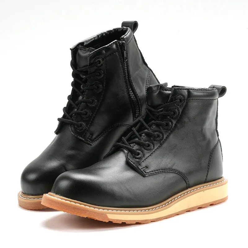 Custom Logo Martin safety Boots  Fashionable Anti-puncture Wear Resistant Construction Safety Shoes For Men Industrial Work Boot