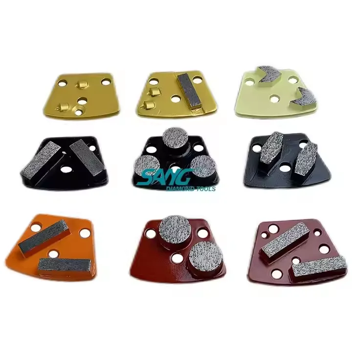 Wholesale Grinding Hard floor Concrete Floor Trapezoid Metal Bond Concrete Abrasive Block Diamond Grinding Block