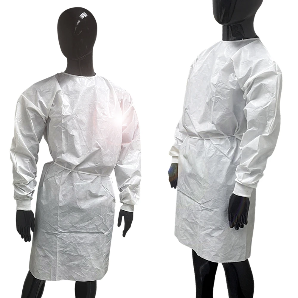 Health Care Supplies Best Selling Clothing Disposable White Level 3 Aami Standard Gown For Adult