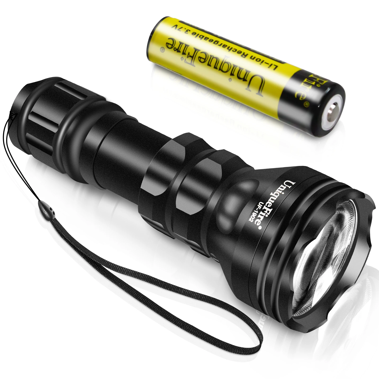 UniqueFire 1903 LED Tactical Self Defense Powerful High Lumens Torch high power Rechargeable Led Camping Flashlight Flash Light