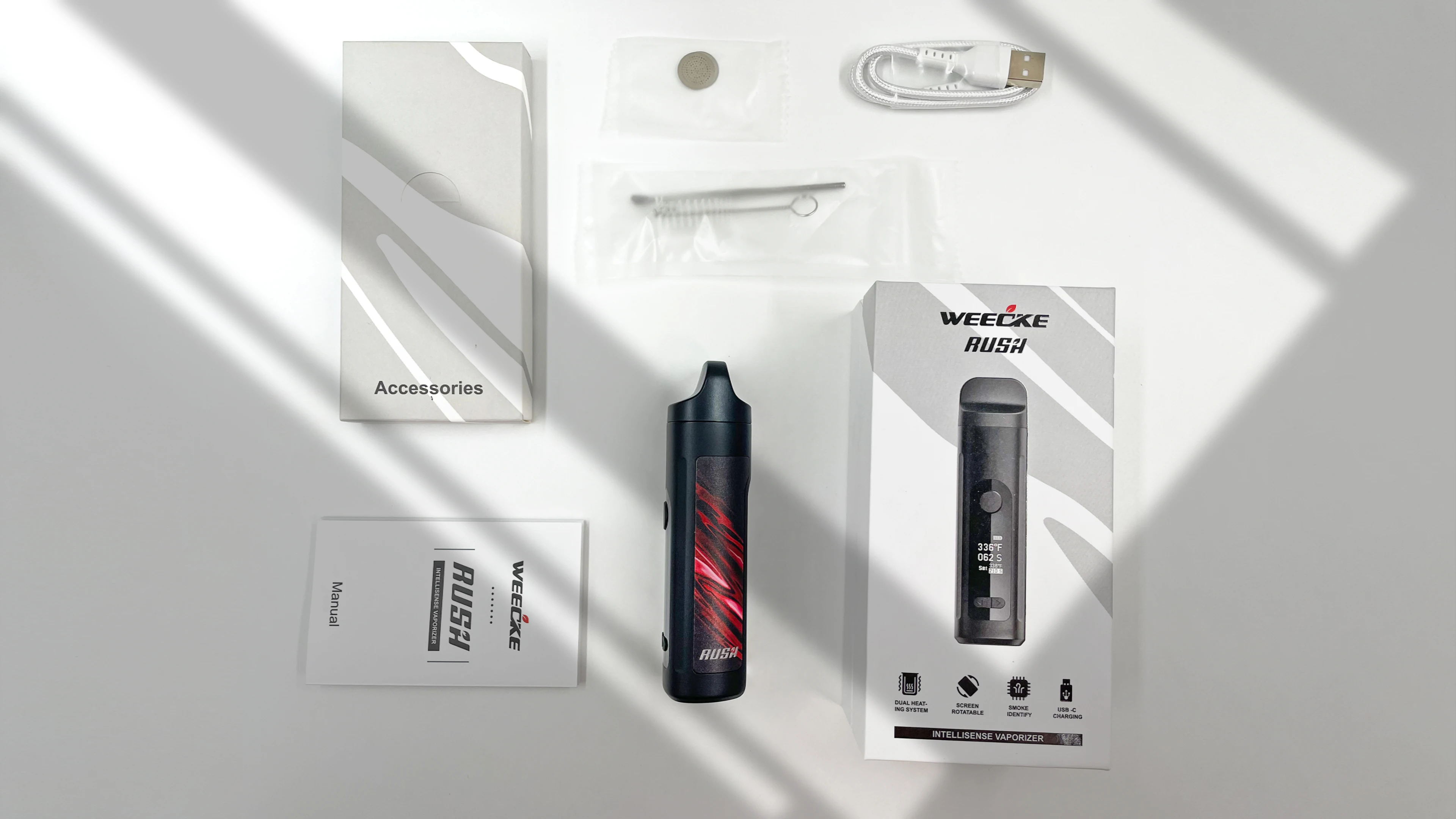  OEM/ODM заказ портативный травяной испаритель Weecke Fenix бренд Rush
