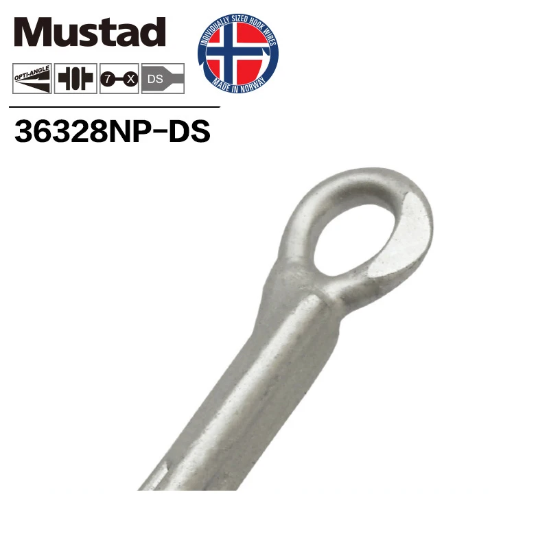 Mustad 100% Original 7X Strong KAIJU Fishing Hook Top Quality High Carbon Steel Treble Hook, 2/0 -7/0,36328NP-DS