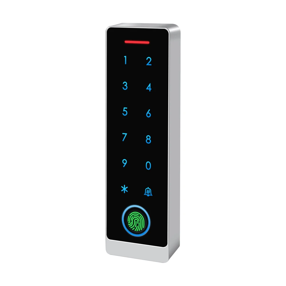 HF7 Remotely Tuya WIFI TouchKey Access Controller Biometric Fingerprint Password Touch Keypad with Doorbell  Door Access Control