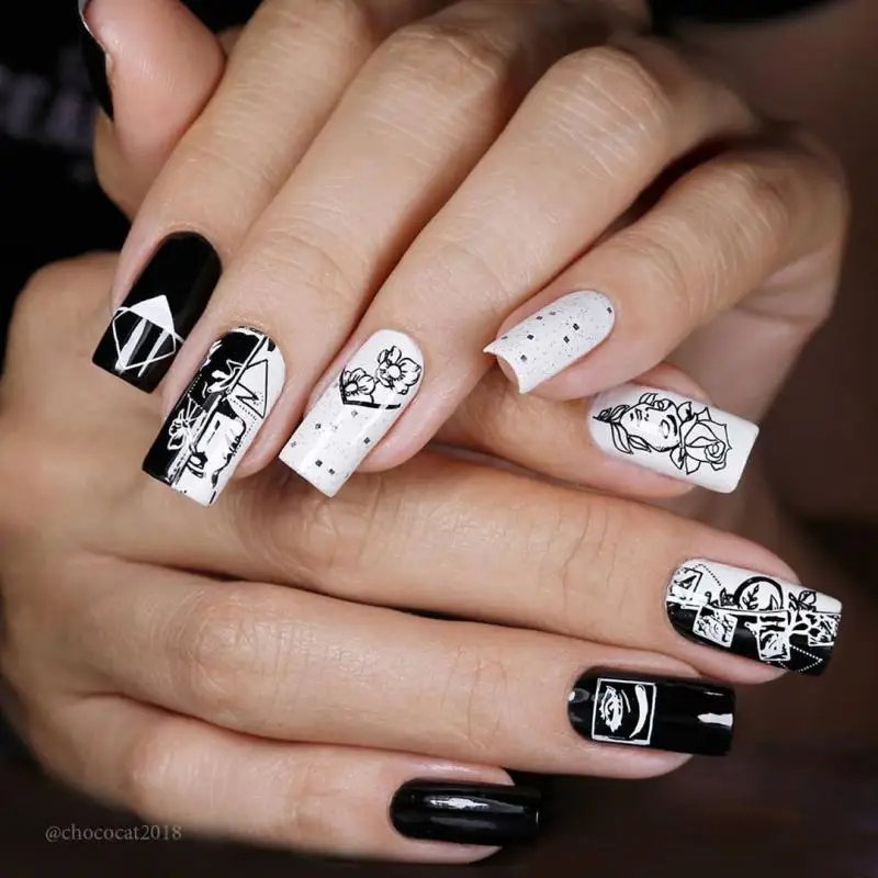 
BORN PRETTY Artist Series Stainless Steel Nail Art Stamp Tools Nail Stamping Plate 