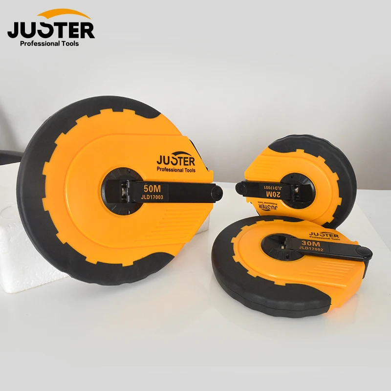 JUSTER High quality fiber ruler 20m,30m,50m tape tape disc ruler