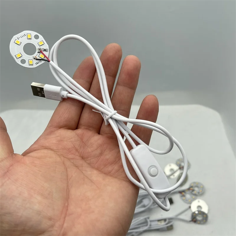 Colors Light Source USB Universal Wires With Switch LED lamp Board