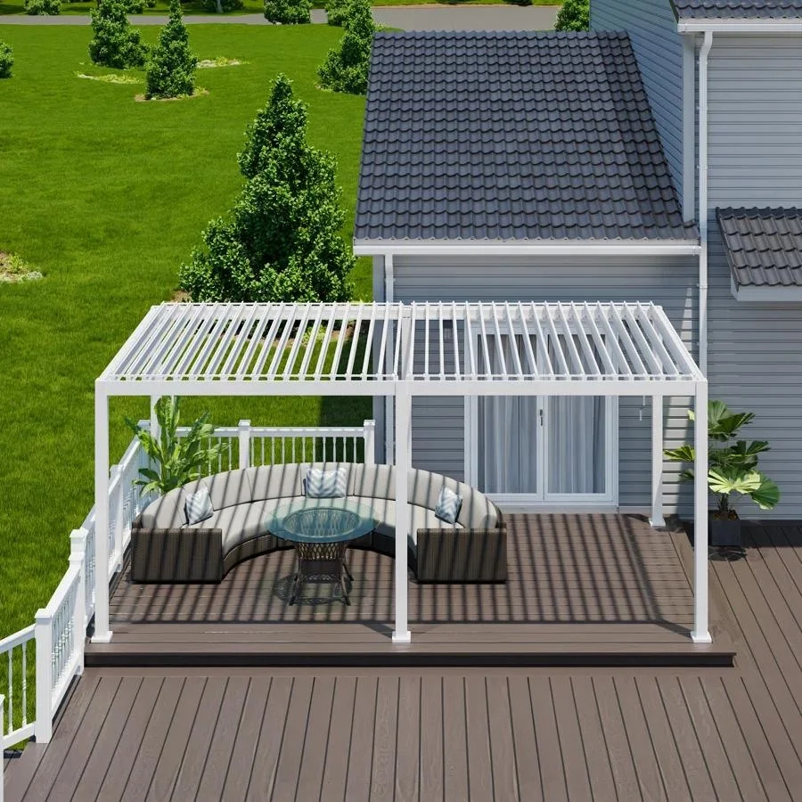 CE Approved 3x4 Outdoor Aluminum Gazebo Pergola Motorized Garden Aluminium Louver Pergola