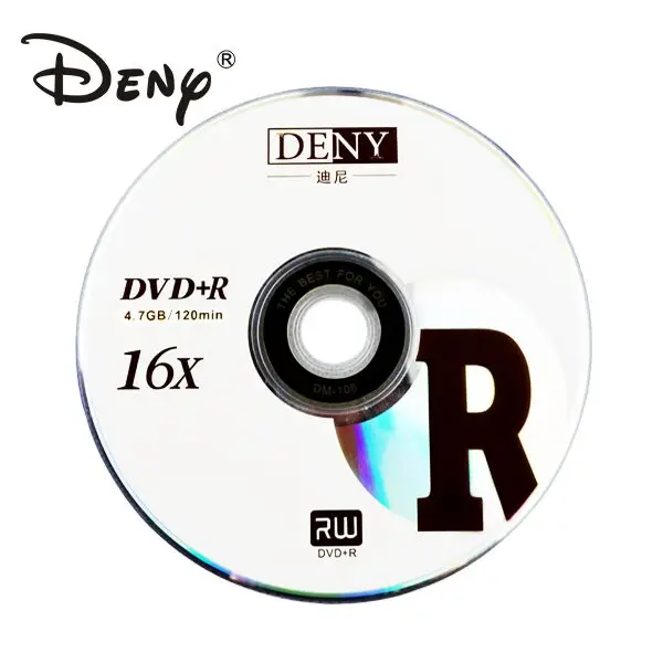 Large capacity storage blank inkjet dvd+r disc with 16x