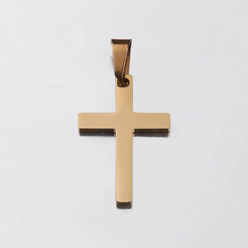 Stainless Steel Mirror Polished Jesus Christ Cross Charms Fashion Cross Charm Pendant for DIY Jewelry Making