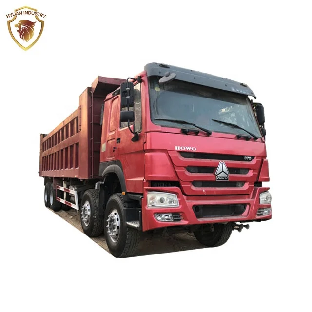 China Used Cheap Price 8x4 375hp 12 Wheel Tipper Howo Dump Truck For Sale