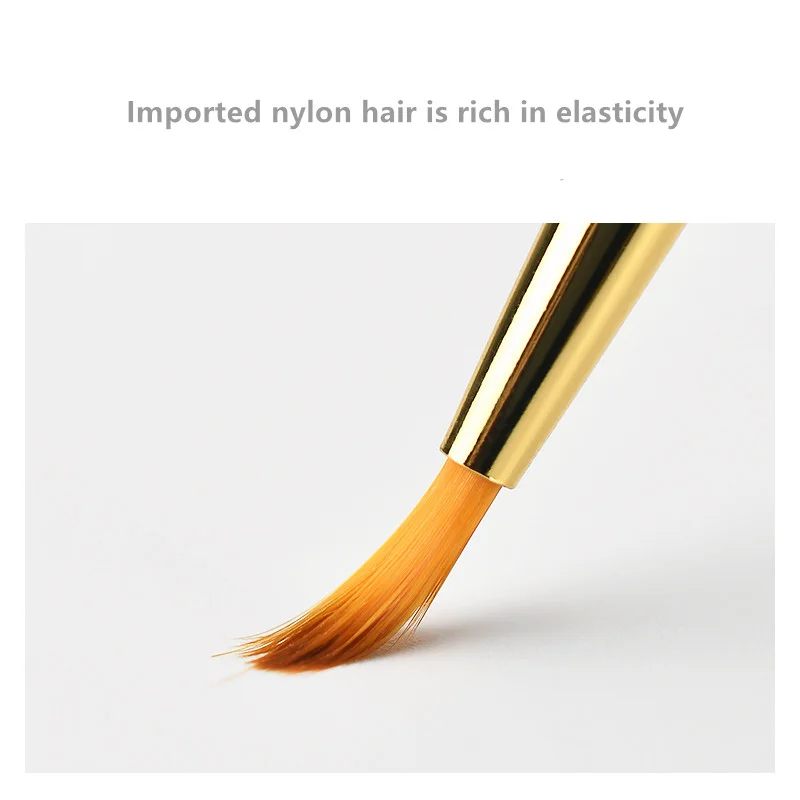 Professional 10 pcs. white wooden handle nail paint brush set professional nail art brush set high quality nail art brush sets