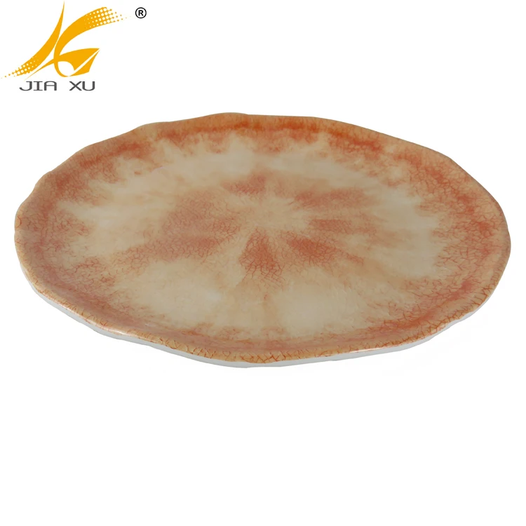 
100% melamine plate A5 high quality wavy dinner plate 