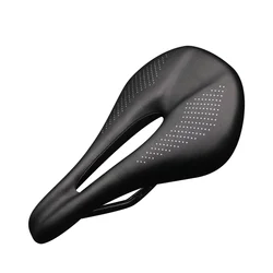NEW Bike Pu+Carbon Fiber Rails Saddle Cycling Cushion MTB Saddle Trail Comfort Races Seat Road Mountain Bicycle Saddle For Man
